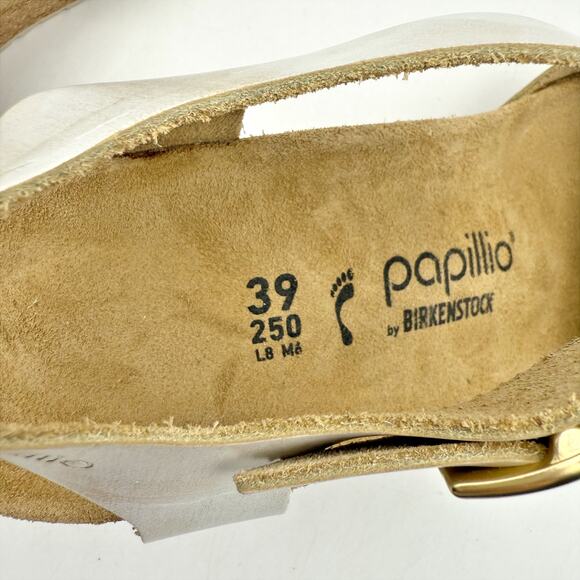 Papillio by Birkenstock Womens Soley Wedge Sandal EU 39 US 8 Silver Leather NWOB - Picture 12 of 12